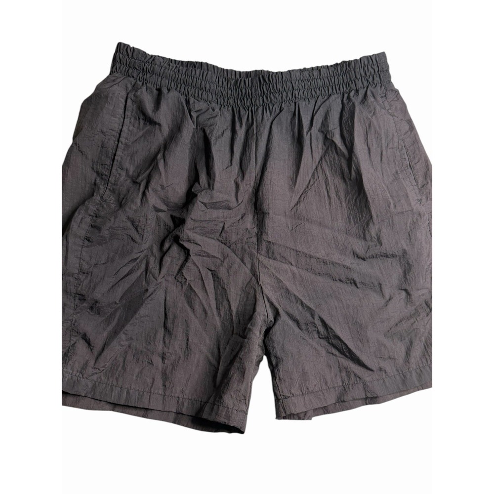 Vintage 90s MTA Pro Nylon Swim Trunks Shorts Black Mesh Lined Men's M